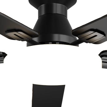 60" Flush Mount Ceiling Fan with Light, Remote, Low Profile, 3CCT Dimmable, Reversible, Quiet DC - 6