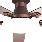 60" Flush Mount Ceiling Fan with Light, Remote, Low Profile, 3CCT Dimmable, Reversible, Quiet DC - 30