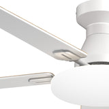 60" Flush Mount Ceiling Fan with Light, Remote, Low Profile, 3CCT Dimmable, Reversible, Quiet DC - 25