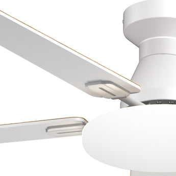60" Flush Mount Ceiling Fan with Light, Remote, Low Profile, 3CCT Dimmable, Reversible, Quiet DC - 25
