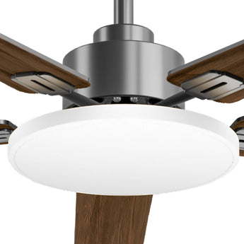 60" Sleek Ceiling Fan with Light, 3CCT Dimmable, Remote, Reversible, Quiet – Bedroom & Living Room - 4
