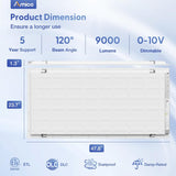 2x4 LED Flat Panel Light, 72W, 9000LM, 5CCT Dimmable Office Drop Ceiling Light, ETL/DLC - 6