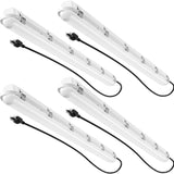 LED Vapor Tight Light, 50W Adjustable 6600LM, 5000K, 0 - 10V Dimmable, IP65 Waterproof, 100 - 277V - 1