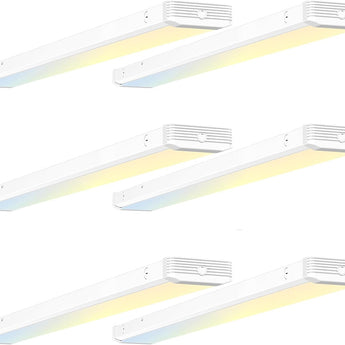 4FT LED Wraparound Light, 3CCT Selectable, 50W 5500LM, Flush Mount, White - 1