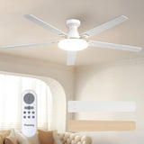 60" Flush Mount Ceiling Fan with Light, Remote, Low Profile, 3CCT Dimmable, Reversible, Quiet DC - 11