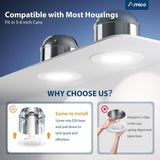 5/6 Inch LED Recessed Lighting, Dimmable, Adjustable Can Lights, Selectable CCT, 950 Lumens - 9