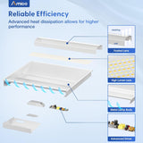 2x2 LED Troffer Panel Light, 4CCT, 20–40W Adjustable, 5200 Lumens, 0–10V Dimmable Flat Panel for Drop Ceiling, ETL & DLC - 5