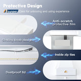 4FT LED Wraparound Light, 3CCT Selectable, 50W 5500LM, Flush Mount, White - 4
