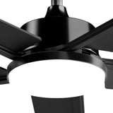 62 Inch Ceiling Fans with Lights and Remote, Indoor/Outdoor Ceiling Fan with 6 Speed, Reversible DC Motor, 3CCT, Dimmable, Noiseless modern Black /Walnut - 11