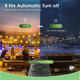 G40 Solar String Lights, LED Shatterproof Bulbs, Dimmable & Timable, 3 Lighting Modes - 6