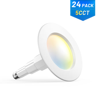 5/6 Inch LED Recessed Lighting, Dimmable, Adjustable Can Lights, Selectable CCT, 950 Lumens - 13