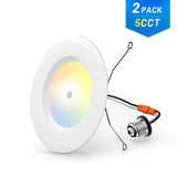 5/6 Inch Motion Sensor Recessed LED Lighting, Selectable CCT, 950 Lumens - 12