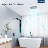 Amico-80 CFM Bathroom Exhaust Fan, 1.0 Sone Low Noise Ventilation Fan, Ceiling Mounted Retrofit-6