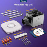 Amico-110 CFM Bathroom Exhaust Fan with Bluetooth Speaker & RGB Light, 1.0 Sone, 2000LM 3-CCT & Music Sync, Remote-6