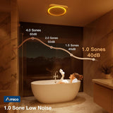 Amico-80 CFM Bathroom Exhaust Fan with Light & Remote, 1.0 Sone, 1400LM 3-CCT & Nightlight, Ceiling Mount-6