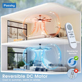 80" Modern Ceiling Fan with Light & Remote – Reversible, Dimmable 3CCT, Quiet Black Fan for Bedroom, Living Room, Patio & Outdoor - 5