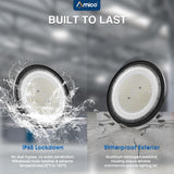 UFO LED High Bay Light, 28,000LM 5000K, UL Listed, US Hook & 5' Cable, Replaces 650W MH/HPS - 5