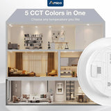 4/6 Inch 5CCT LED Recessed Lighting 24 Pack, 1000LM Ultra - Thin Flat LED Can Lights, Dimmable, IC Rated, 10W Eqv 110W, 2700K/3000K/4000K/5000K/6000K Selectable, Retrofit - ETL & FCC - 8