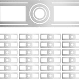26 Inch New Construction Mounting Plate, Round Hole 3/4/6 Inch, Flat Galvanized Steel Rough - in Wafer Light Bracket, for LED Recessed Lighting Housing - 8