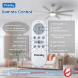 72" Large Ceiling Fan with Light & Remote, 3CCT Dimmable, Reversible, Quiet – Modern Nickel, Indoor/Outdoor - 8