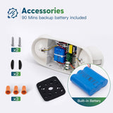 Emergency Lights for Business, with Battery Backup, Hard Wired, UL 924 Certified, AC 120/277V, Two Head Adjustable LED Emergency Lighting, 260 Lumens - 7