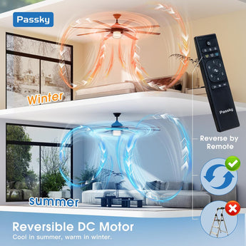 72 Inch Caged Ceiling Fan with Light, Reversible Dimmable 3CCT Fan with Remote, Quiet Indoor Outdoor Farmhouse Ceiling Fan - 8