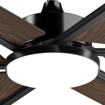 72 Inch Ceiling Fans with Lights and Remote, Black/Walnut Indoor/Outdoor Ceiling Fan with 6 Speed, Reversible DC Motor, 3CCT, Dimmable, Noiseless modern ceiling fan for Bedroom, Living Room, Patio - 18