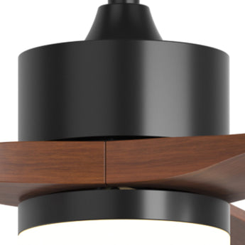 72 inch Ceiling Fans with Lights and Remote Control, Reversible, 3 Wood Blades, 6 Speeds, 3CCT Dimmable, Noiseless, Indoor/Outdoor Black Walnut Ceiling Fan - 5