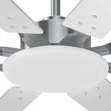 72" Large Ceiling Fan with Light & Remote, 3CCT Dimmable, Quiet – Modern Black, Indoor/Outdoor - 24