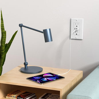 Amico-15A Tamper Resistant Outlet with 30W 3-Port USB (2 USB-C & 1 USB-A), Wall Plate & Screws - White-7