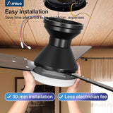 42" Low Profile Ceiling Fan with Light & Remote,2 Pack, Flush Mount, 3 - CCT Dimmable, Reversible–Indoor/Outdoo & Noiseless - 9