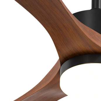 80 inch Ceiling Fans with Lights and Remote Control, Reversible, 3 Wood Blades, 6 Speeds, 3CCT Dimmable, Noiseless, Indoor/Outdoor Black Walnut Ceiling Fan for Bedroom Living Room Gazebo Patio - 4