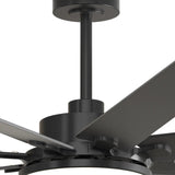 80" Modern Ceiling Fan with Light & Remote – Reversible, Dimmable 3CCT, Quiet Black Fan for Bedroom, Living Room, Patio & Outdoor - 6