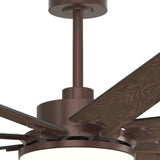 80" Modern Ceiling Fan with Light & Remote – Reversible, Dimmable 3CCT, Quiet Black Fan for Bedroom, Living Room, Patio & Outdoor - 12