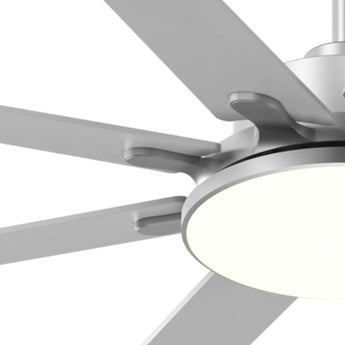 80" Modern Ceiling Fan with Light & Remote – Reversible, Dimmable 3CCT, Quiet Black Fan for Bedroom, Living Room, Patio & Outdoor - 25