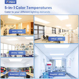 2x4 LED Flat Panel Light, 72W, 9000LM, 5CCT Dimmable Office Drop Ceiling Light, ETL/DLC - 7