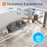 52 inch 2 Pack Ceiling Fans No Lights, Black Low Profile Ceiling Fan with Remote Control, Flush Mount, Reversible, 3 Wood Blades, 6 Speeds, Noiseless - 8