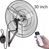 Amico Industrial Wall Mount Fan with Remote Control, DC Motor, 8 Speeds, 8690 CFM High Velocity, Oscillating Shop Fan with Timer for Gym, Patio,Garage, Outdoor - 11
