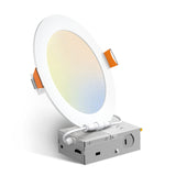 6 Inch Recessed LED Lighting, Slim Design, Selectable CCT, 1050 Lumens - 1