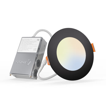 4 Inch Recessed LED Lighting, Slim Design, Selectable CCT, 800 Lumens - 1