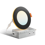 4 Inch Recessed LED Lighting With Night Light, Slim Design, Selectable CCT, 700 Lumens - 1