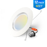 6 Inch LED Recessed Lighting with Night Light, Dimmable Retrofit Can Light, Selectable CCT, 1000 Lumens - 9