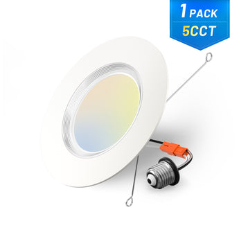 6 Inch LED Recessed Lighting with Night Light, Dimmable Retrofit Can Light, Selectable CCT, 1000 Lumens - 8