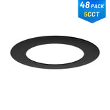 Goof Ring for 6 Inch Recessed Lights, Can Light Trim Ring Cover, 8.6" Outer Diameter, 6.2" Inner Diameter New - 12