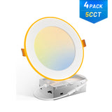 6 Inch Recessed LED Lighting With Night Light, Slim Design, Selectable CCT, 1100 Lumens - 7