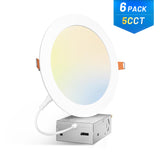 7 Inch Recessed LED Lighting, Slim Design, Selectable CCT, 1300 Lumens - 7