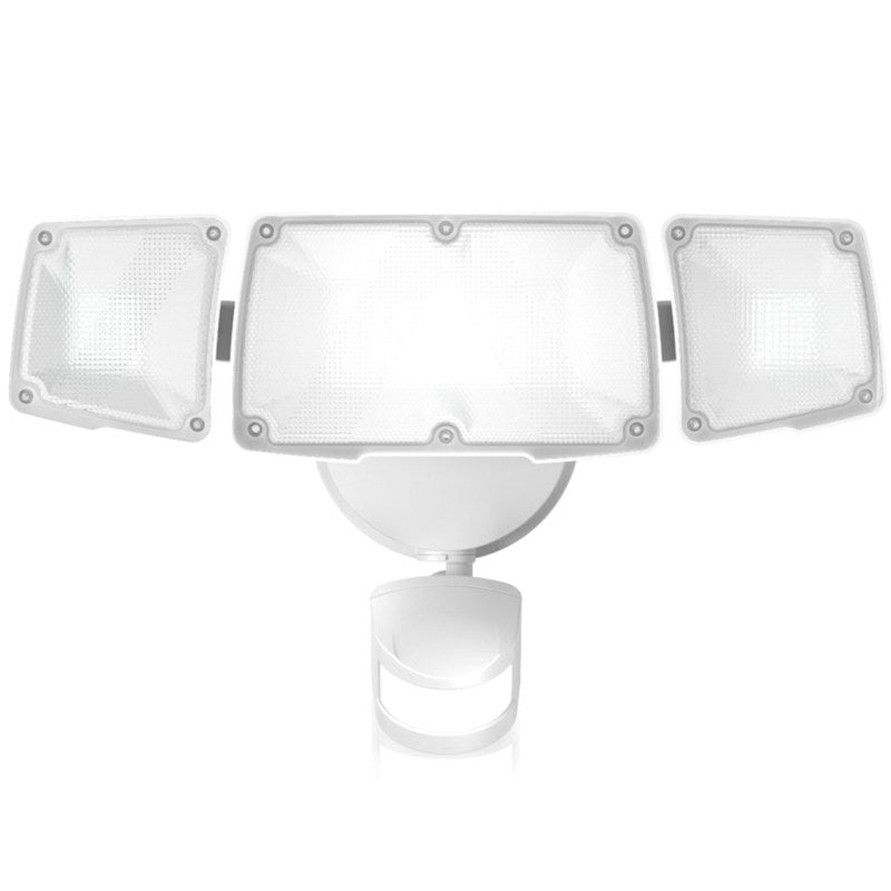 45% off 3 Head Led Motion Activated Security Light, 6500K, 55W, 6000LM, retail price is as low as $32.99 per pack.