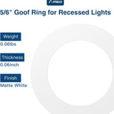 Goof Ring for 6 Inch Recessed Lights, Can Light Trim Ring Cover, 8.6" Outer Diameter, 6.2" Inner Diameter - 9