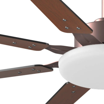 Amico 64" Ceiling Fan with Light & Remote – Dimmable, 6 - Speed Reversible DC Motor, Quiet Modern Black Fan for Living Room, Kitchen & Patio - 19