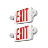Exit Sign with Emergency Lights, Two LED Adjustable Head Emergency Light with Battery, Exit Sign for Business-1